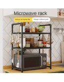 Рафт за микровълнова с три нива стабилна конструкция и PVC рафтове